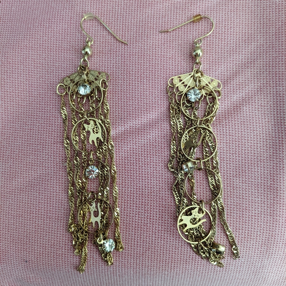 4 pair of Vintage Dangling Earrings